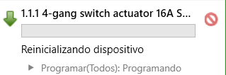 imagen del proceso de programación del actuador
